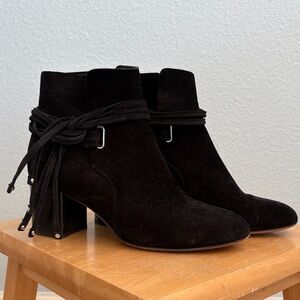 rag & bone Black Suede Ankle Booties